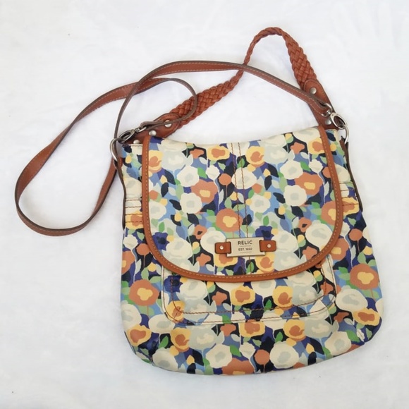 Relic Handbags - Relic Floral Print Crossbody Purse Handbag